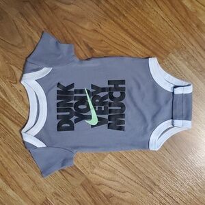 Nike Baby Bodysuit Onesie Dunk You Very Much Size 0-6M